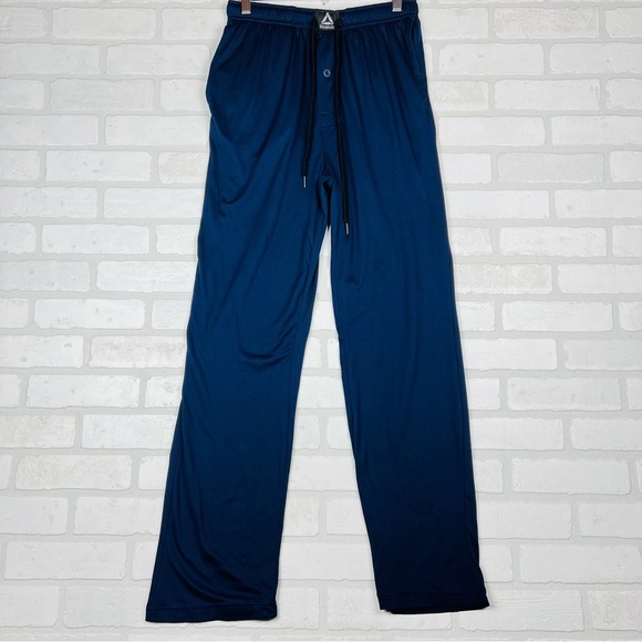 Reebok Navy Soft Sleepwear Comfy Pants, Tie Waist. Size Men’s Small - Picture 1 of 11